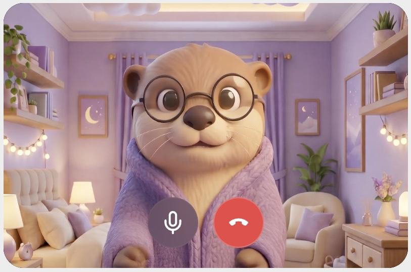 Kai, a warm otter companion
